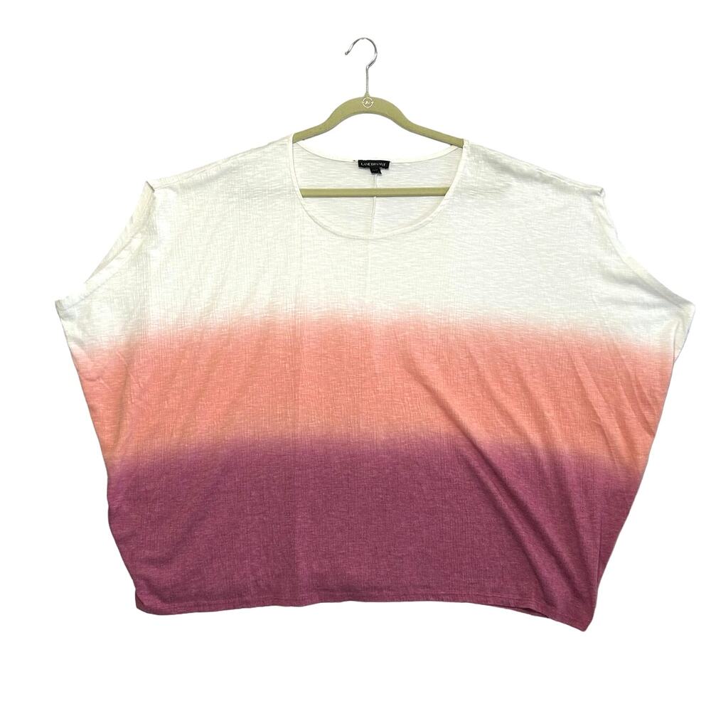 Lane Bryant Ombre Oversized Top Women's Sz 18/20 Multicolor Casual Relaxed